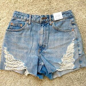 Top shop jean shorts
